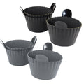 Silicone Egg Poaching Mold – 6-Pack (3 Gray + 3 Black), Heat-Resistant with Side Handles for Air Fryer, Oven and Microwave
