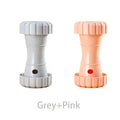 2 Pack(Grey+Pink): Cat and Dog Treat Dispenser Toy – Interactive, Durable, Bite-Resistant Slow-Feeder, Dumbbell and Tire-Shaped Pet Toy