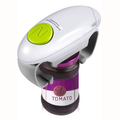 White Upgraded One-Touch Electric Can Opener â Dual-Handle Design, Automatic Hands-Free Can/Bottle Opener, ABS Material, Battery-Powered (Batteries Not Included), Designed for the Kitchen.