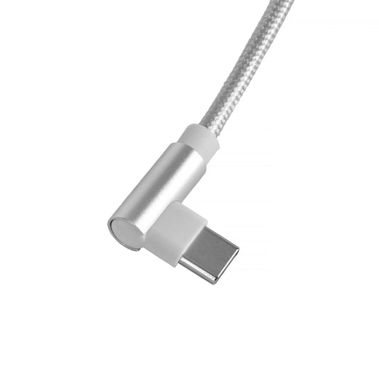 1M USB A to USB C Right Angle 90 Degree L Shape Fast Charging Cable.