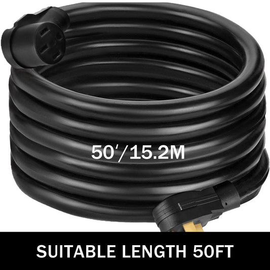 50Ft 50 Amp RV Power Cord Durable Heavy Duty RV Extension Cord Copper Wire RV Cord Power Supply Cable for Trailer Motorhome Camper.