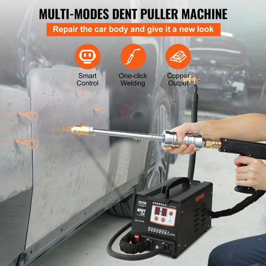 Stud Welder Dent Repair Kit, Spot Welding Machine with Slide Hammer Dent Puller, Professional Dent Removal Kit for Auto Body Dent Repair