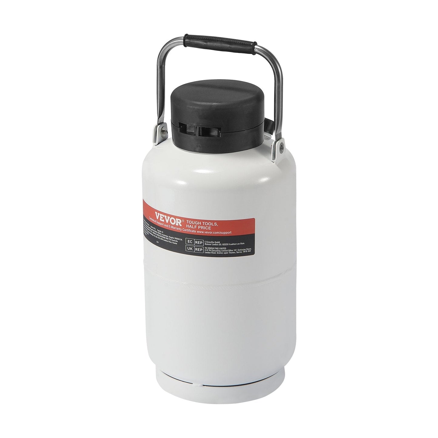 Liquid Nitrogen Tank, 3 L Aluminum Alloy Liquid Nitrogen Container, LN2 Tank Dewar with 6 Canisters and Carry Bag with Straps, Cryogenic Tank for Beauty Industry, Semen Preservation, Scientific