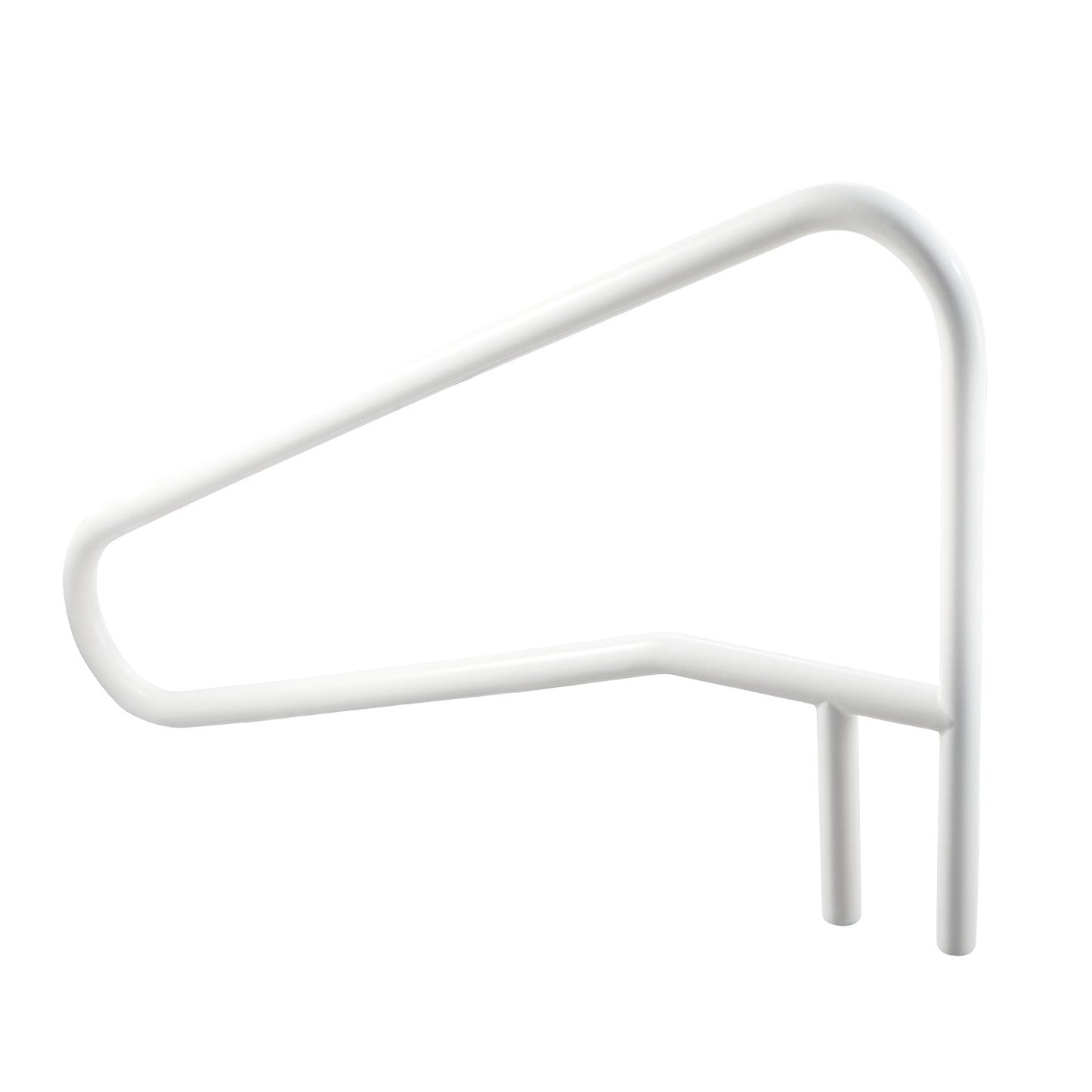 Pool Rail, 137.1 x 81.3 cm Pool Handrail, 100kg Load Capacity Heavy Duty Stainless Steel Swimming Handrail, Seamless Welding, Recessed or Base Mount, for Poolside, Water Parks, Spa Centers
