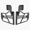 Jeep Tube Doors, 2-Door, Hunting Style Jeep Tubular Door with Heavy-Duty Hinges & OE Latch, Jeep Doors with Rear View Mirrors, Fit for 2018-2024 Jeep Wrangler JL & 2020-2024 Jeep Gladiator JT