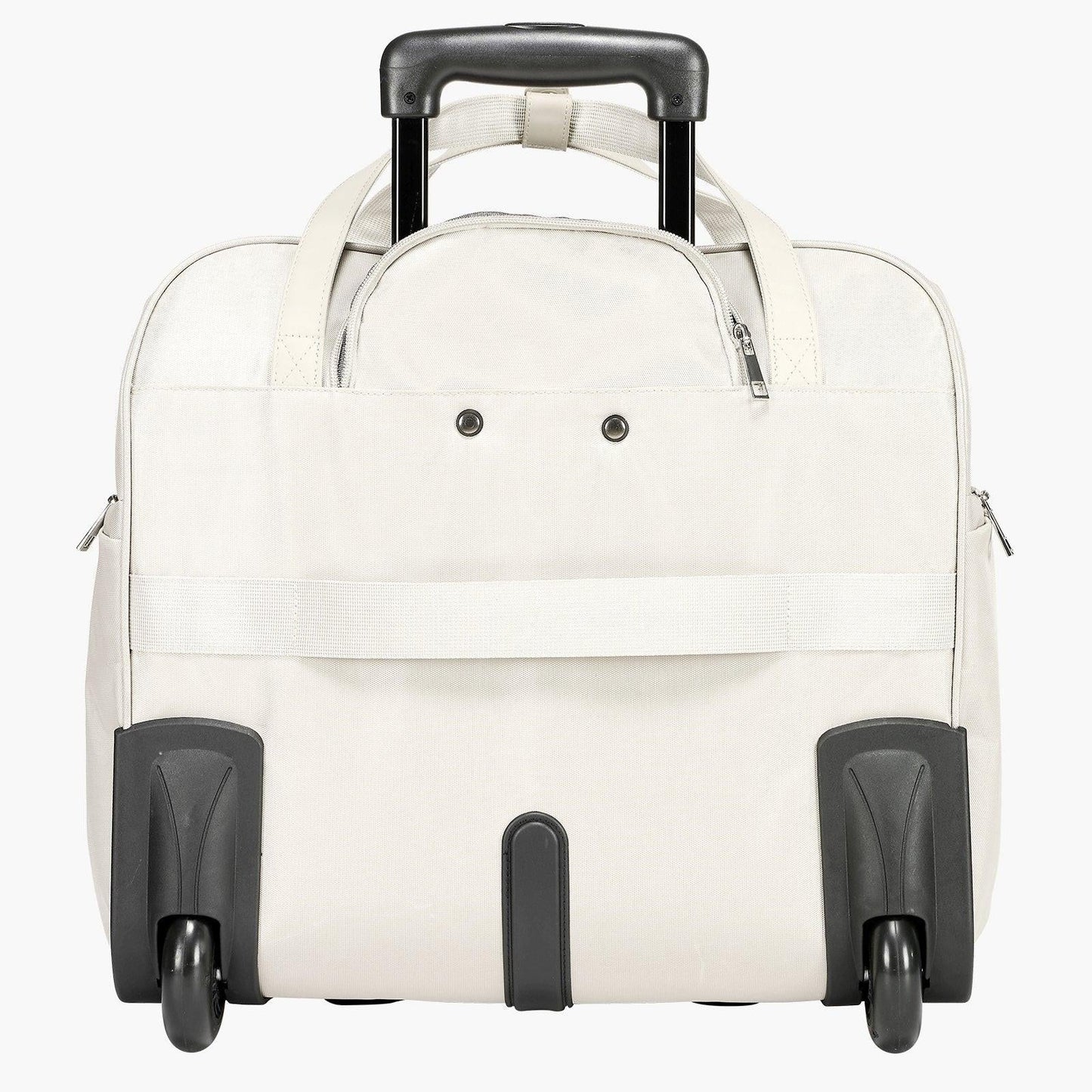 Rolling Laptop Bag, Fits Up to 15.6 Inch Laptop, Wheeled Briefcase, Roller Computer Tote Bag with 2 Fixed Wheels & Telescoping Handle, Laptop Case for Work Travel Business Office, Women Men.