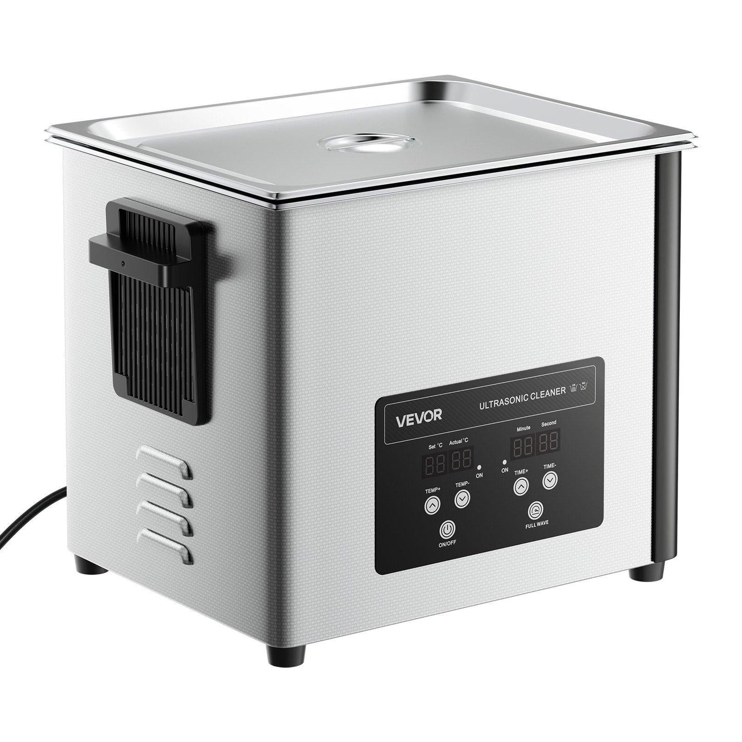 10L Ultrasonic Cleaner, Professional Ultrasonic Cleaner Machine with Cleaning Basket & Digital Display, 180W Stainless Steel 40kHz Cleaning Machine for Watches, Razors, Jewelry, Coins, and More.