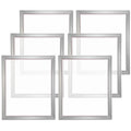 Screen Printing Kit, 6 Pieces Aluminum Silk Screen Printing Frames, 20x24inch Silk Screen Printing Frame with 160 Count Mesh, High Tension Nylon Mesh and Sealing Tape for T-shirts DIY Printing