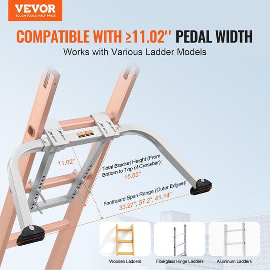 Ladder Stabilizer with Wing Span Heavy Duty Steel Roof Hook Stabilizer.