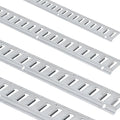 E Track Tie-Down Rail Kit, 24PCS 1524 mm E-Tracks Set Includes 8 Steel Rails & 8 O-Rings & 8 Tie-Offs with D-Ring, Versatile Trailer Securing Accessories for Cargo Motorcycles Bikes, 816 kg Load