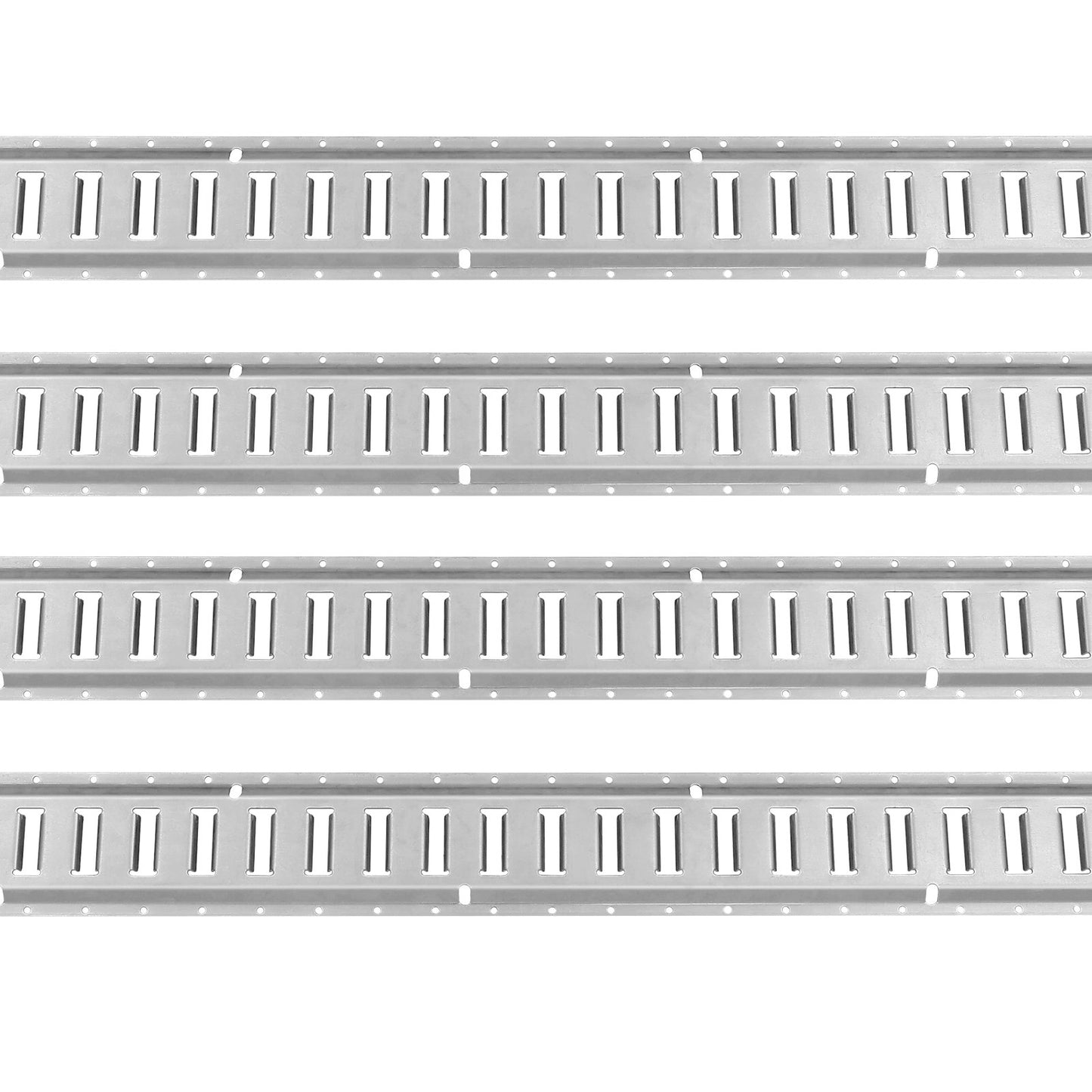 E Track Tie-Down Rail Kit, 24PCS 1524 mm E-Tracks Set Includes 8 Steel Rails & 8 O-Rings & 8 Tie-Offs with D-Ring, Versatile Trailer Securing Accessories for Cargo Motorcycles Bikes, 816 kg Load