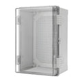 Electrical ABS Junction Box IP66 Waterproof Electrical Enclosure with Clear Hinged Cover and Mounting Plate for Electrical Project 30x20x17cm.