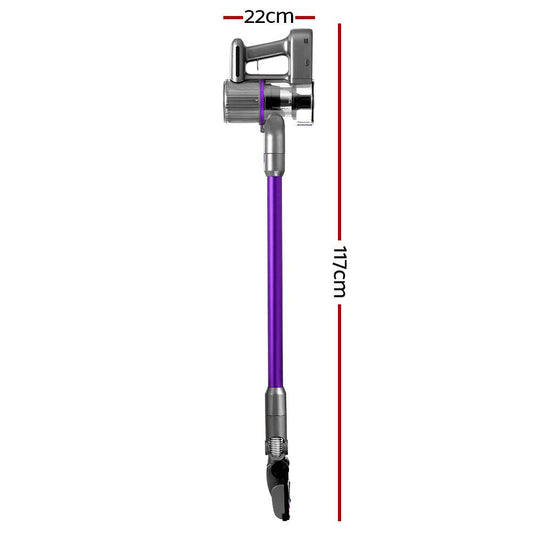 Devanti Stick Vacuum Cleaner Bagless Cordless 120W Purple.