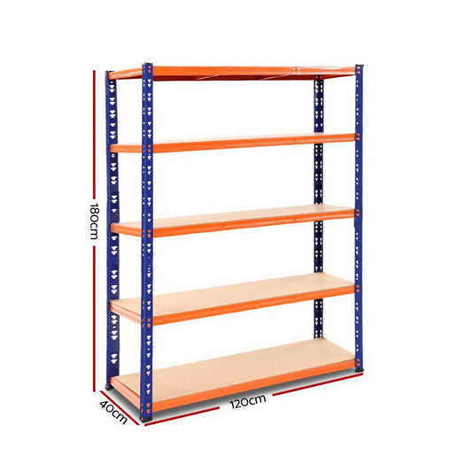Giantz 1.8M Garage Shelving Warehouse Rack Pallet Racking Storage Shelve Blue.
