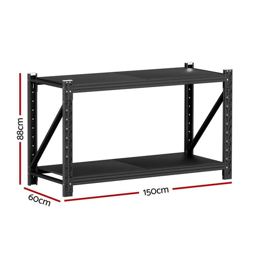 Giantz 2x 0.9M Garage Shelving Workbench Warehouse Rack.