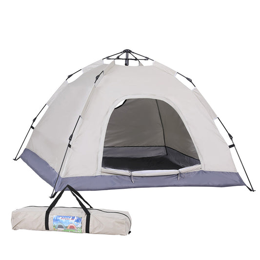 Weisshorn Camping Tent Instant Tent Pop up 2 Person Outdoor Hiking Tents Hiking Beige.