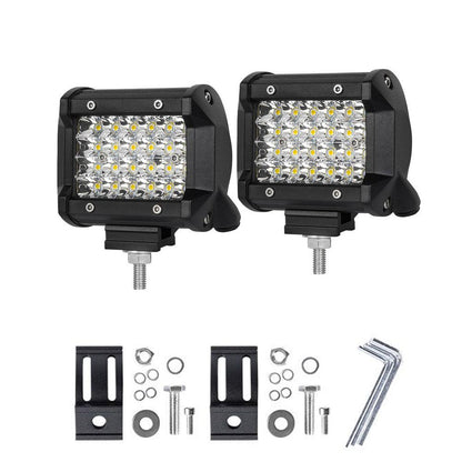 Pair 4 inch Spot LED Work Light Bar Philips Quad Row 4WD 4X4 Car Reverse Driving.
