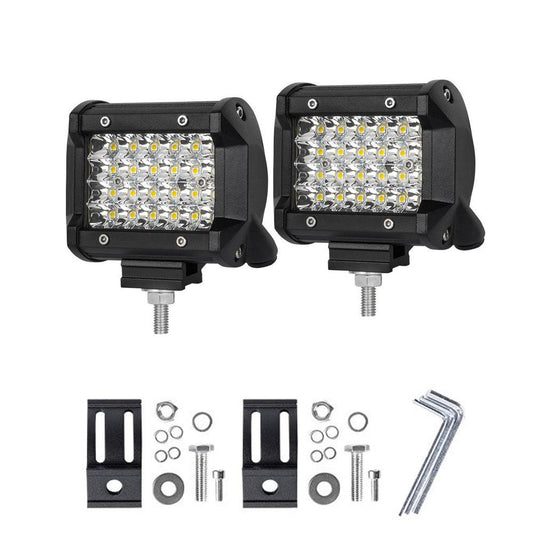 Pair 4 inch Spot LED Work Light Bar Philips Quad Row 4WD 4X4 Car Reverse Driving.