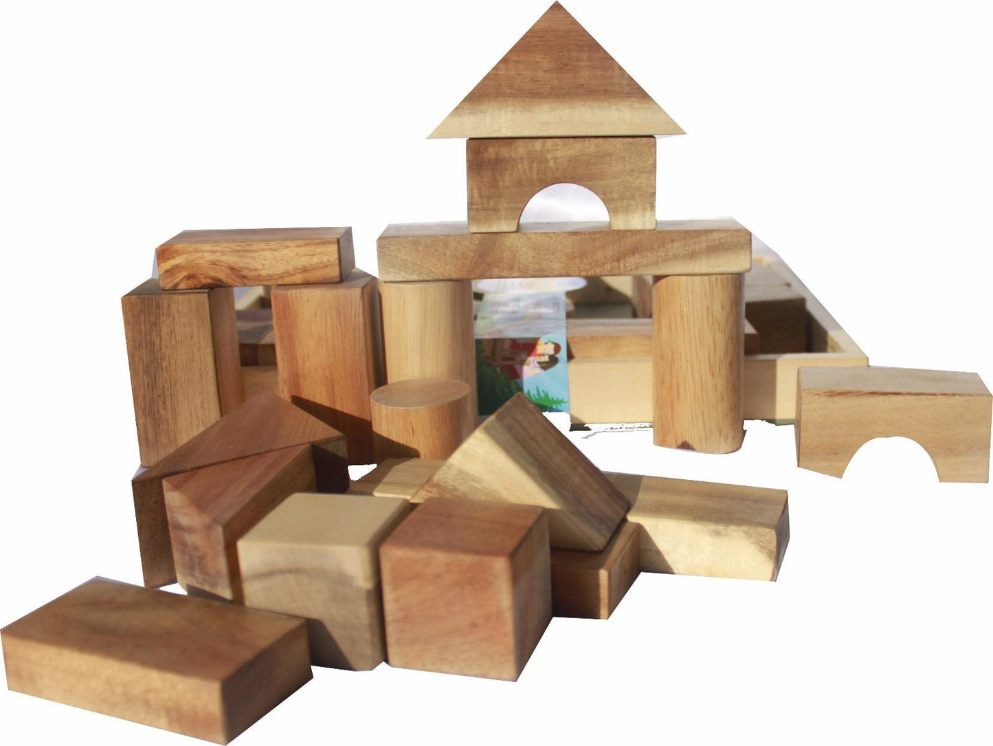 NATURAL WOOD BLOCKS 34 PCS.