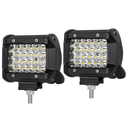 Pair 4 inch Spot LED Work Light Bar Philips Quad Row 4WD 4X4 Car Reverse Driving.
