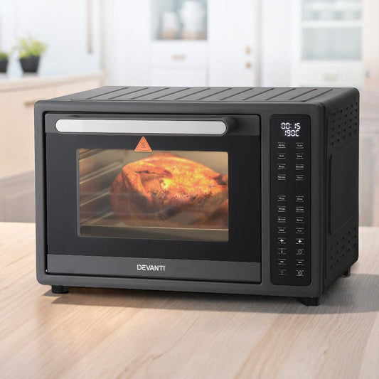 Devanti Air Fryer 32L W/ LCD Touch Oven 1700W.