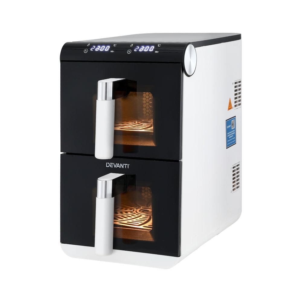 Devanti Air Fryer Oven 11L Dual Zone Fryers.