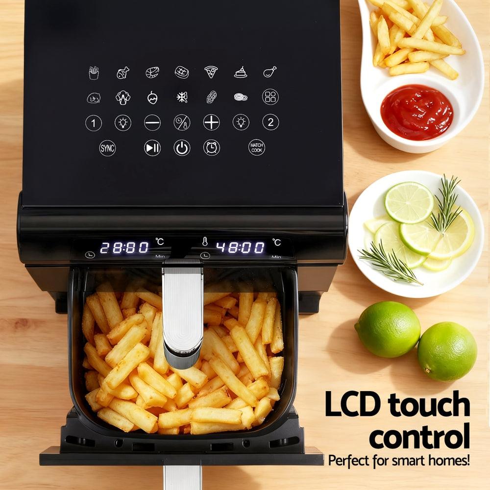 Devanti Air Fryer Oven 11L Dual Zone Fryers.