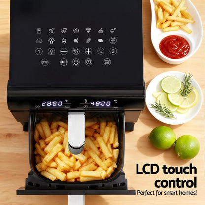 Devanti Air Fryer Oven 11L Dual Zone Fryers.