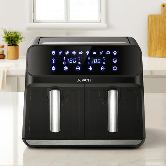 Devanti Air Fryer 8L Dual Zone Fryers.