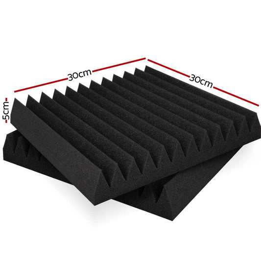 Alpha Acoustic Foam 40pcs 30x30x5cm Sound Absorption Proofing Panel Studio Wedge.