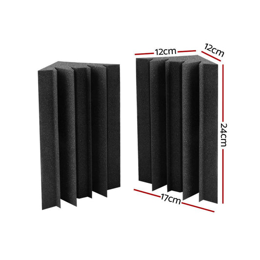 Alpha Acoustic Foam 40pcs Corner Bass Trap Sound Absorption Proofing Treatment.