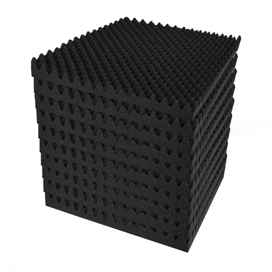 Alpha Acoustic Foam 20pcs 50x50x5cm Sound Absorption Proofing Panels Eggshell.