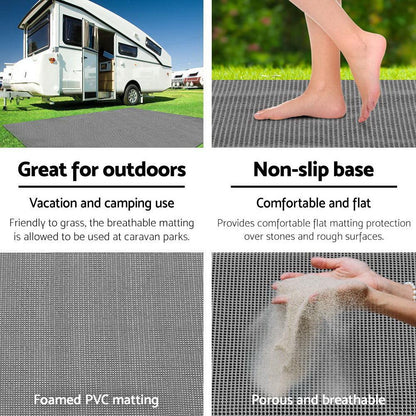 Weisshorn 4M X 2.5M Annex Matting Floor Mats Mesh Caravan Camping Annexe.