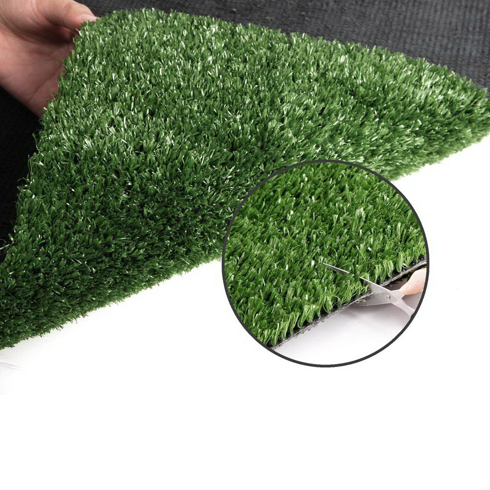 Prime Turf Artificial Grass 2mx5m 17mm Synthetic Fake Lawn Turf Plant Plastic Olive.
