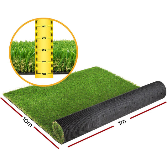 Prime Turf Artificial Grass 20mm 1mx10m Synthetic Fake Lawn Turf Plastic Plant 4-coloured.