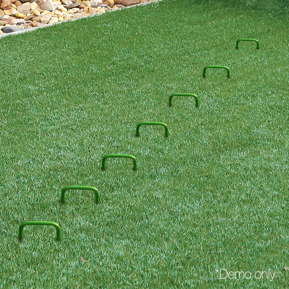 Prime Turf Artificial Grass Synthetic Pins 100pcs Turf Pegs Heavy Duty Weed Mat Stakes Landscape.