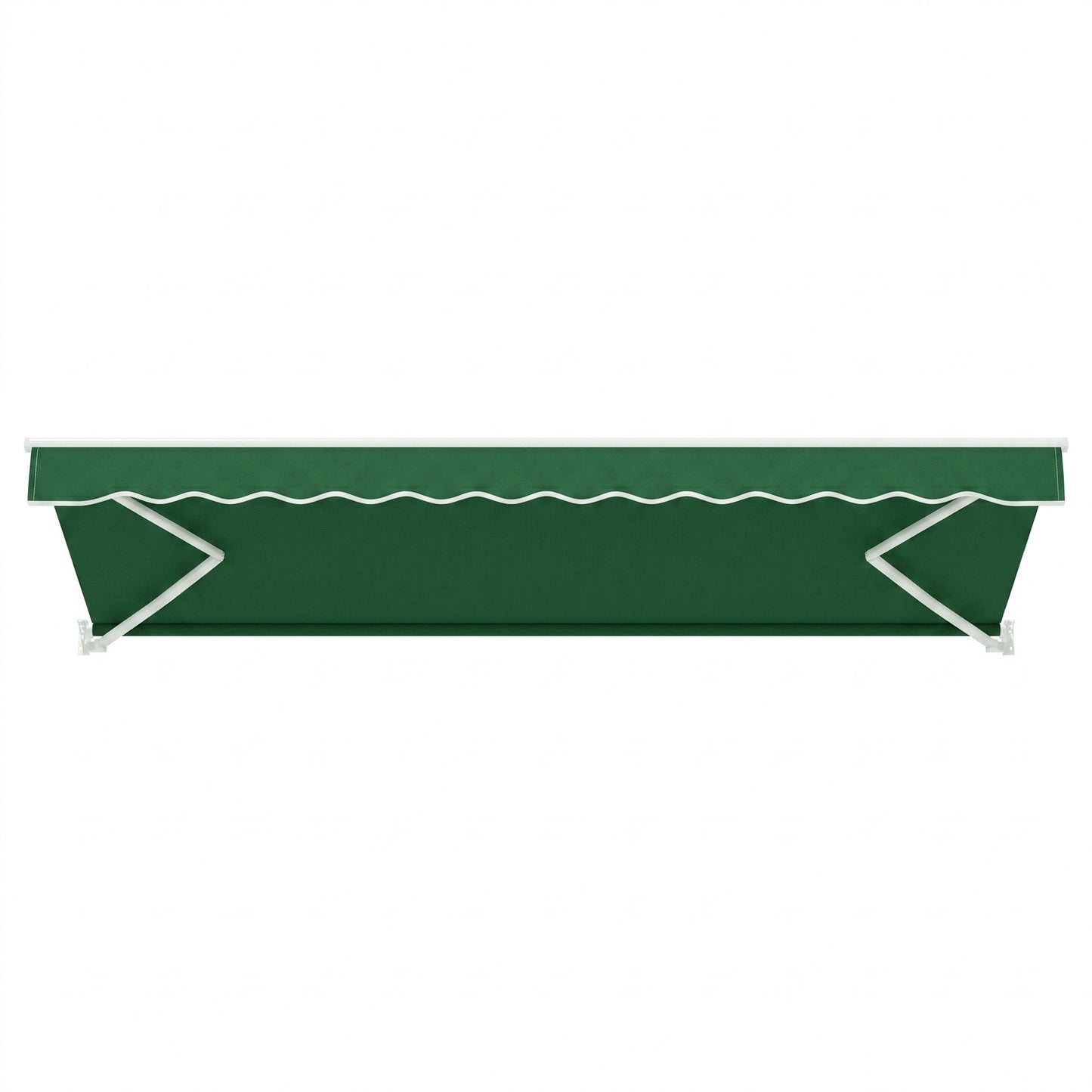 Instahut Retractable Folding Arm Awning Manual Sunshade 5Mx3M Dark Green