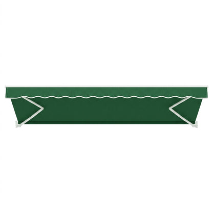 Instahut Retractable Folding Arm Awning Manual Sunshade 5Mx3M Dark Green