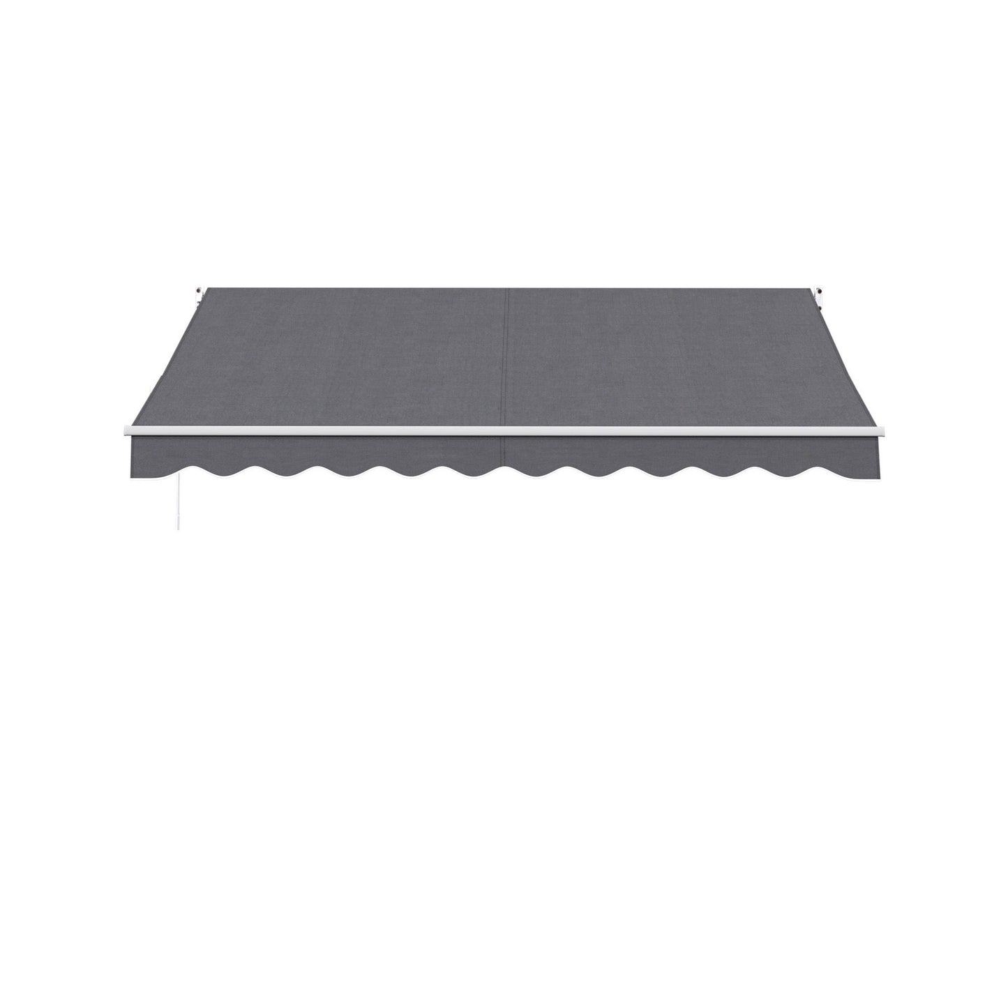 Instahut Retractable Folding Arm Awning Motorised Sunshade 3.5M X 3M Grey
