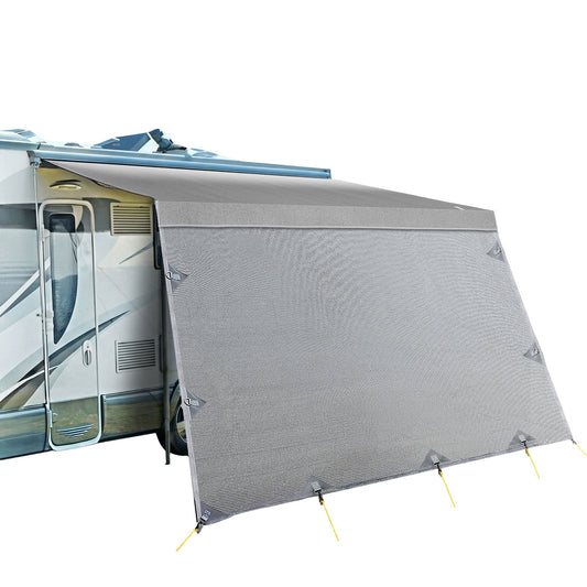 Weisshorn 12ft Caravan Awning Fabric & Privacy Screen RV Roll Out Sun Shade 3.4M.