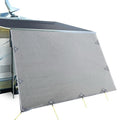 Caravan Privacy Screen Roll Out Awning 4.6x1.95M End Wall Side Sun Shade Grey.