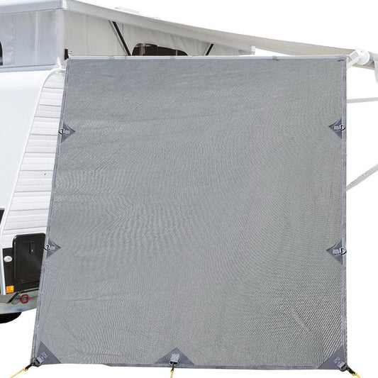 Caravan Privacy Screen Roll Out Awning 2.1x1.8M Sun Shade Pop Top End Wall Grey.