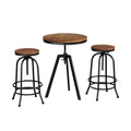 Artiss Bar Table Stools Set Dining Desk Industrial Kitchen Chairs Cafe Pub