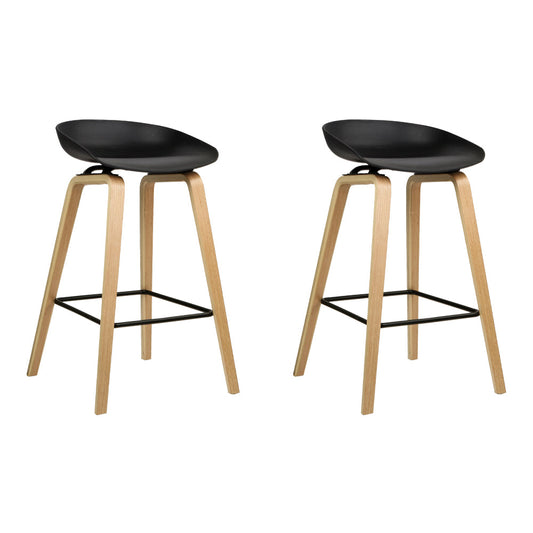 Artiss 2x Bar Stools Wooden.
