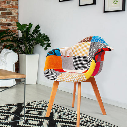 Artiss Dining Chairs Set of 2 Fabric Retro Replica DSW.