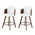 Artiss Wooden Bar Stools Swivel Kitchen Counter Stool Chair 58cm Seat Height