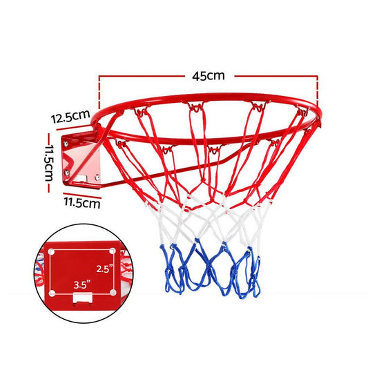 Everfit Basketball Ring Hoop Rim Goal Net 45CM.
