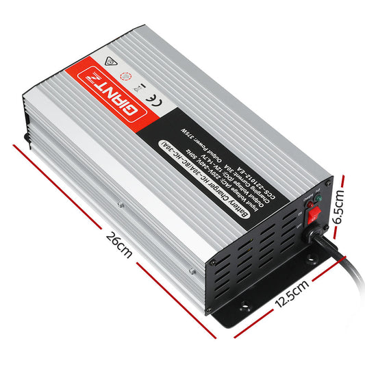 Giantz 12V 30A Car Battery Charger 30Amp ATV 4WD Boat Caravan.