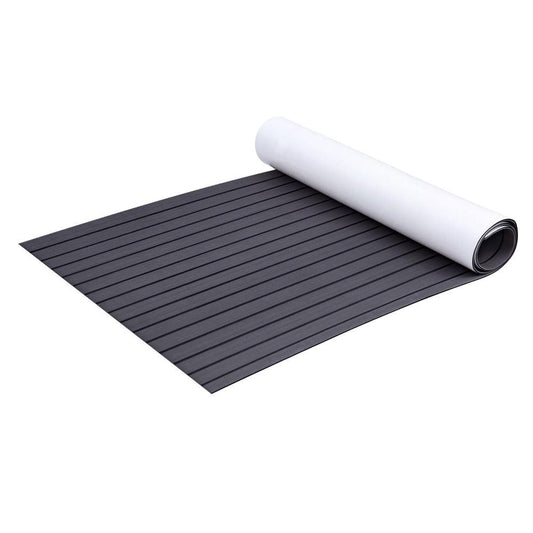 Seamanship EVA Foam Boat Flooring Mat Decking Sheet 240x90x0.6cm Dark Grey Decor.