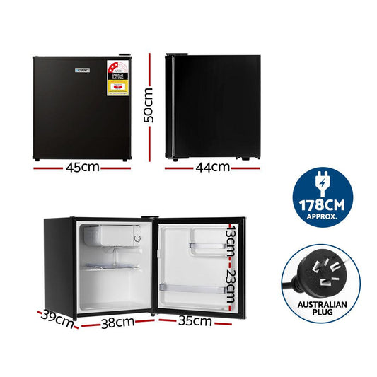 Devanti 48L Bar Fridge Black.